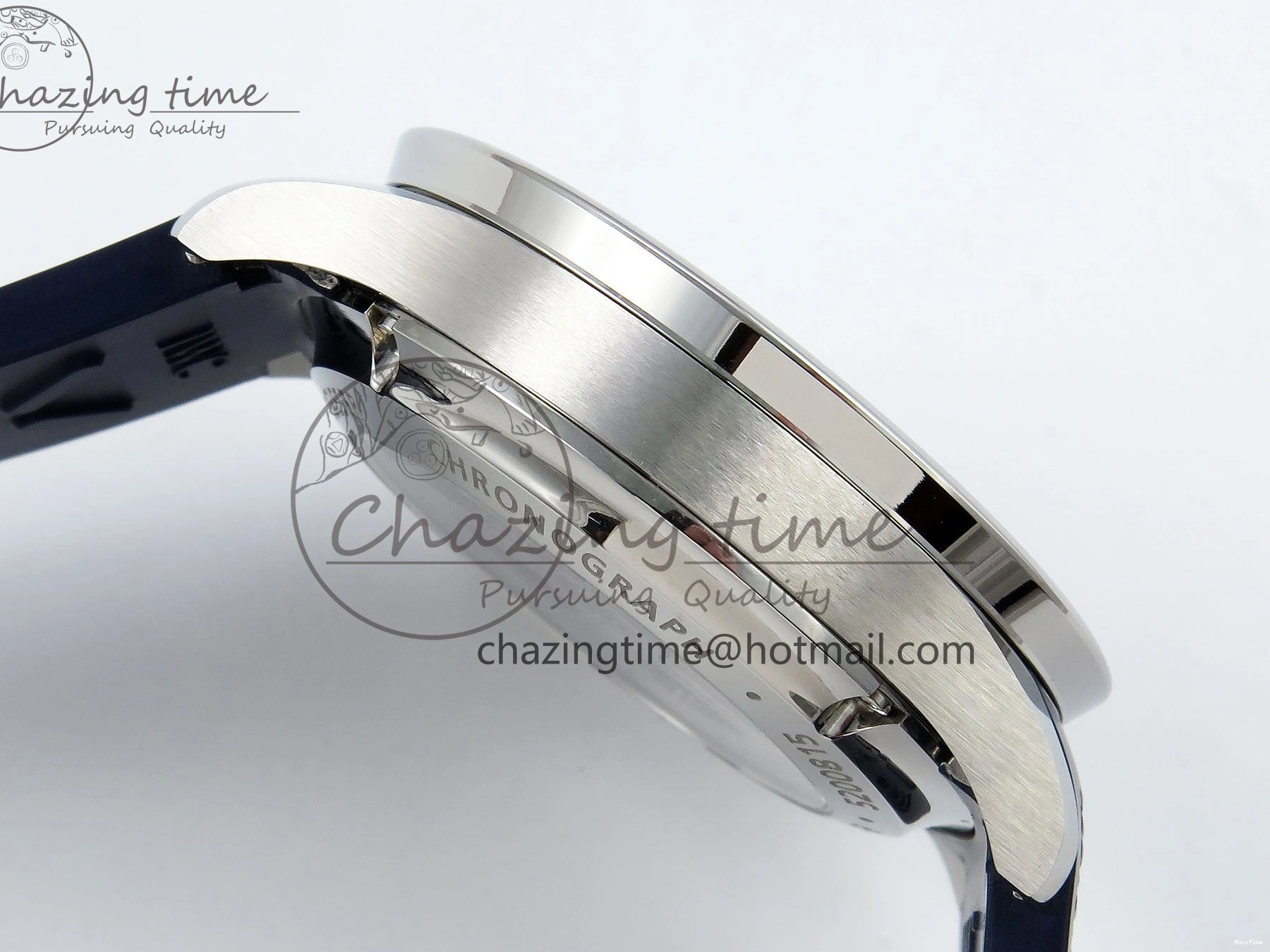 MIROTIME 0511 Casual Portuguese Chrono IW3716 Z+F 1:1 Best Edition White Dial on Blue Rubber Strap A 7016